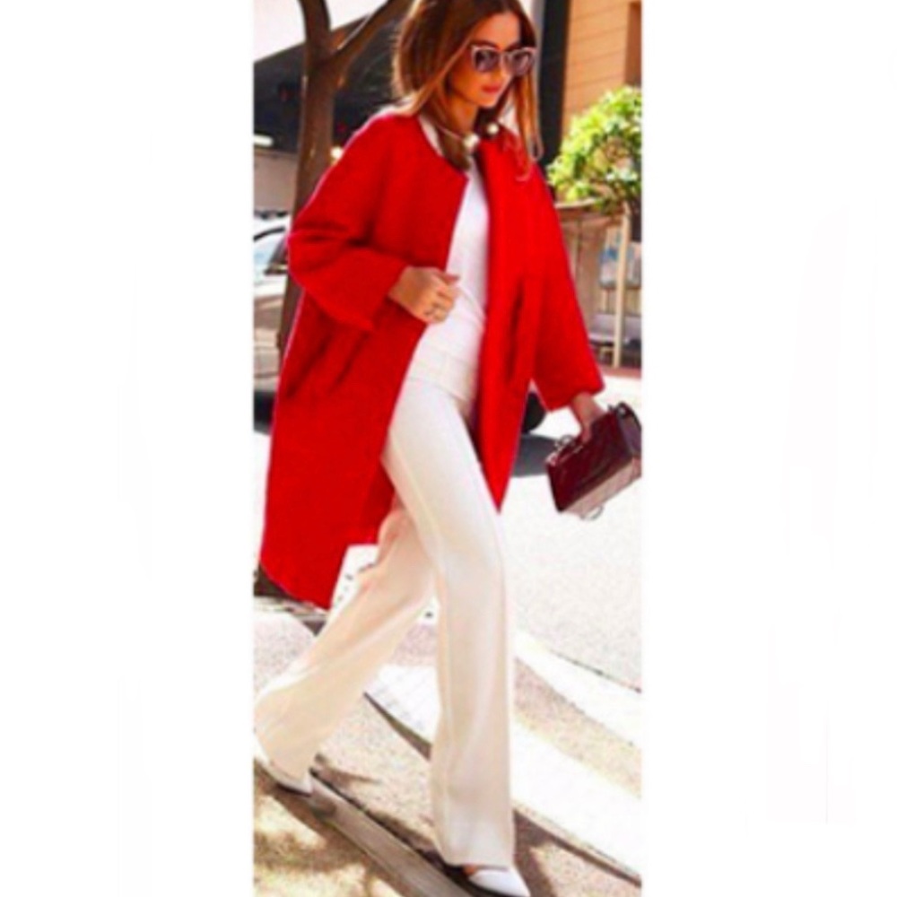 Witchery Red Long Coat